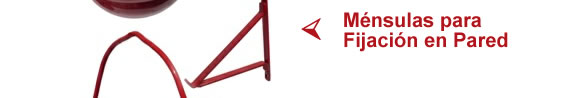 M&eacute;nsulas de Fijaci&oacute;n de Baldes contra Incencio en Pared